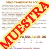 Cómo transportar acordes muestra