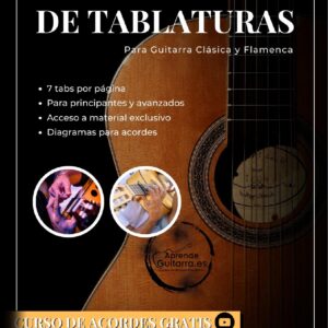 Cuaderno de Tablaturas para Guitarra – páginas en blanco para transcribir y componer