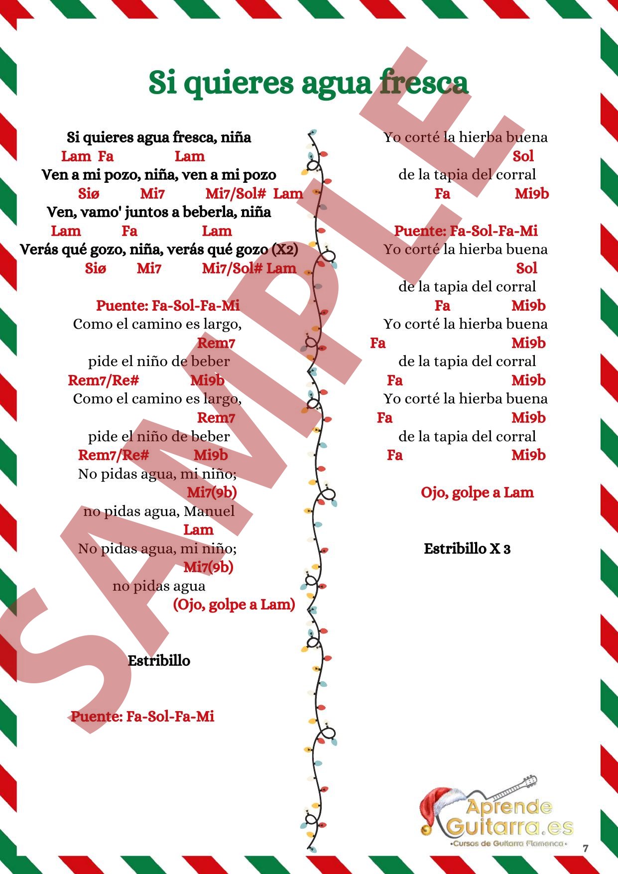 Villancico flamenco jerezano con letra completa y acordes de guitarra para zambomba